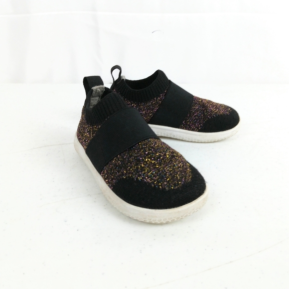Livie & Luca Lynx Slip On Sneakers Toddler Size 6 Multi Metallic Black Knit Shoe - Picture 1 of 8
